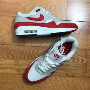 Nike Airmax 1 Men’s Red & White